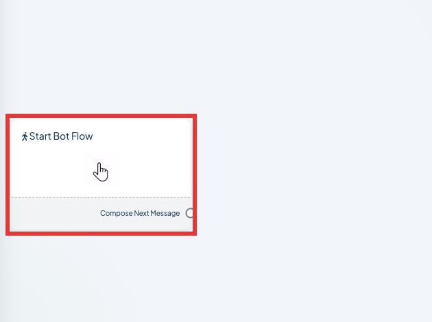 The Start Bot Flow block