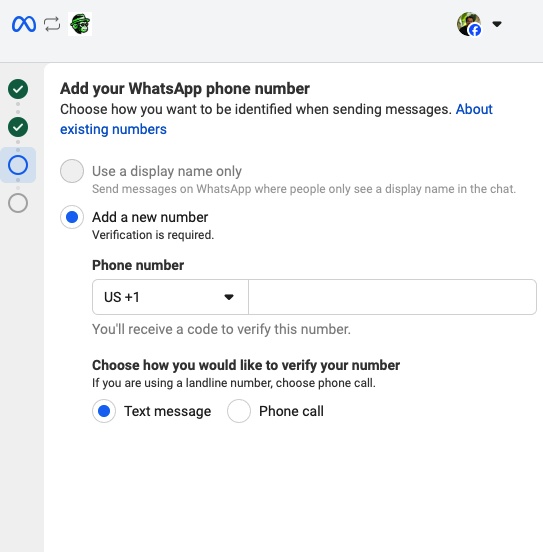 Enter your phone number and verify it via SMS or call