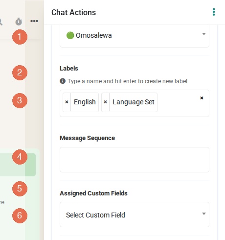 Chat Actions Panel