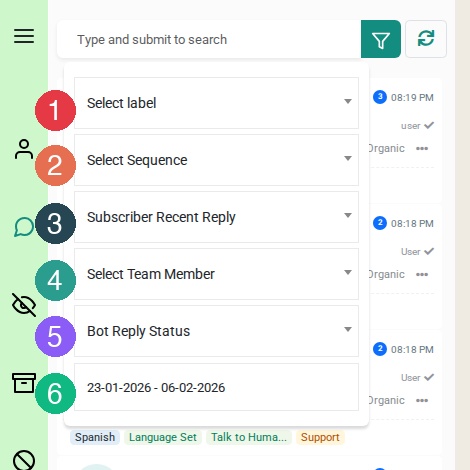 Filter Options