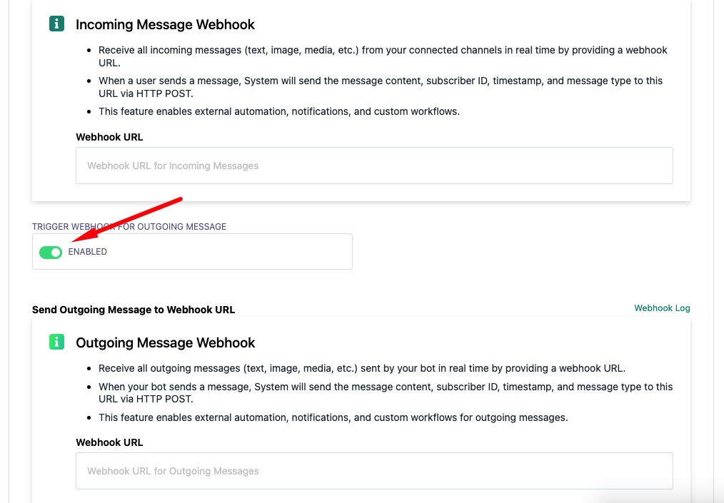Webhook for Incoming and Outgoing Messages — WhatChimp Docs