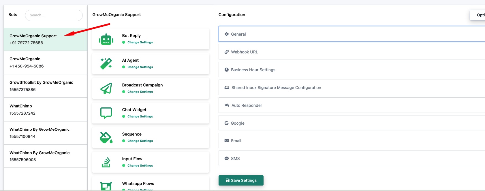Webhook for Incoming and Outgoing Messages — WhatChimp Docs
